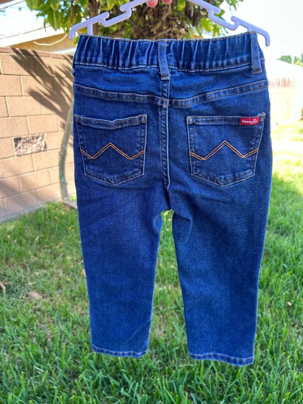Wrangler Boys Dark Blue Stretch Denim Jeans